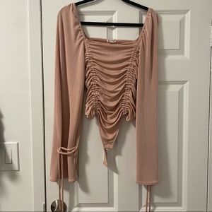 ⚡️ MOVING SALE! ⚡️ Free people pink bodysuit size small